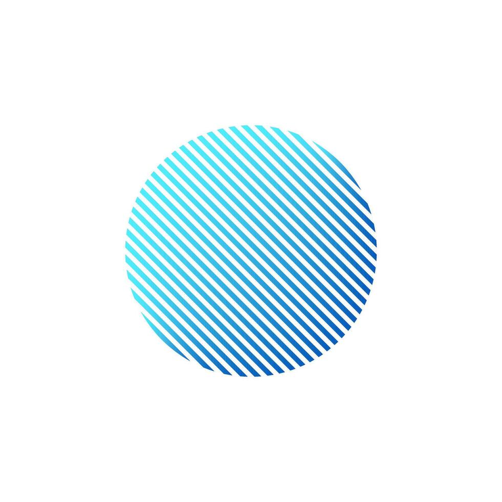 Old circle sunrise. vector