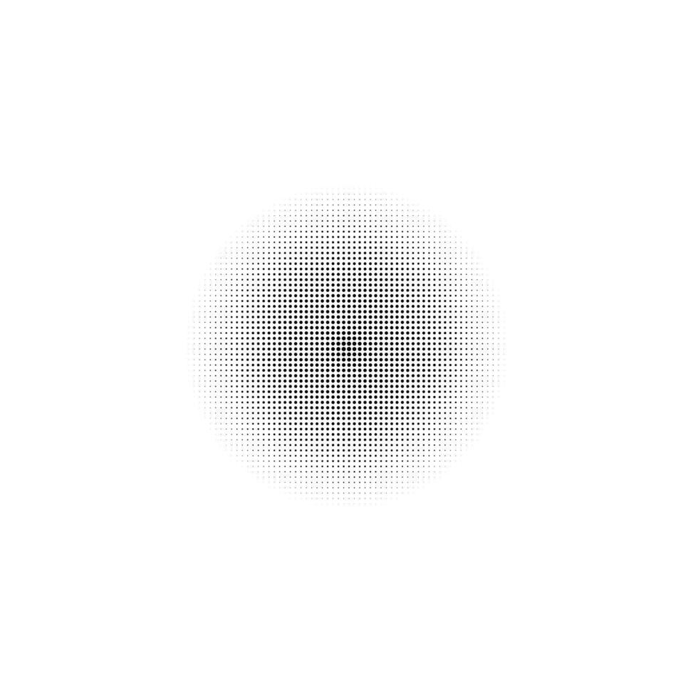 Retro sun circle with geometric shape from eighties and nineties vector