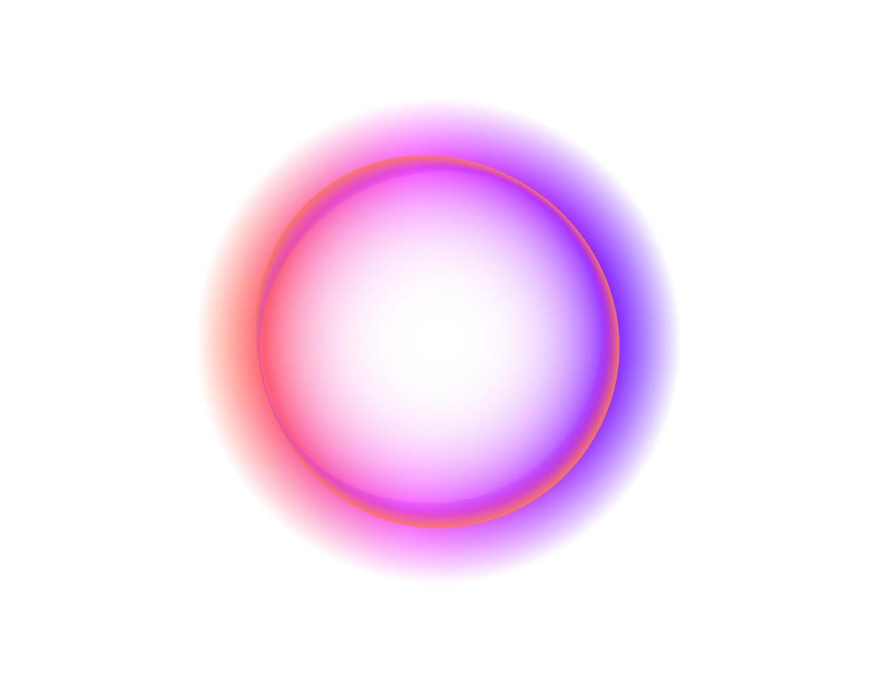 Colorful gradient circle with soft halo effect vector