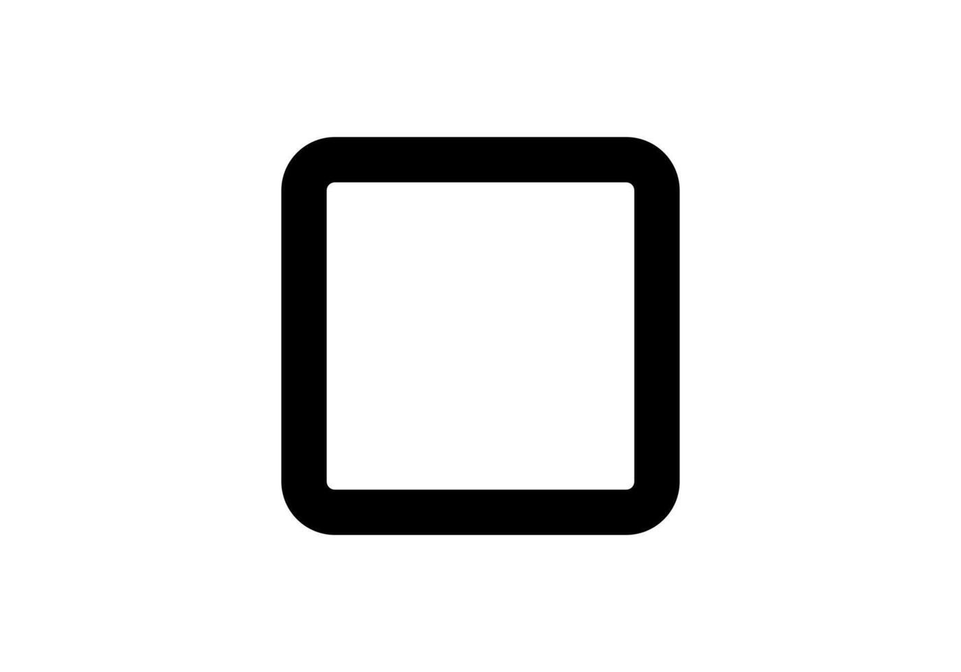 Simple checkbox icon for selection and user interface vector