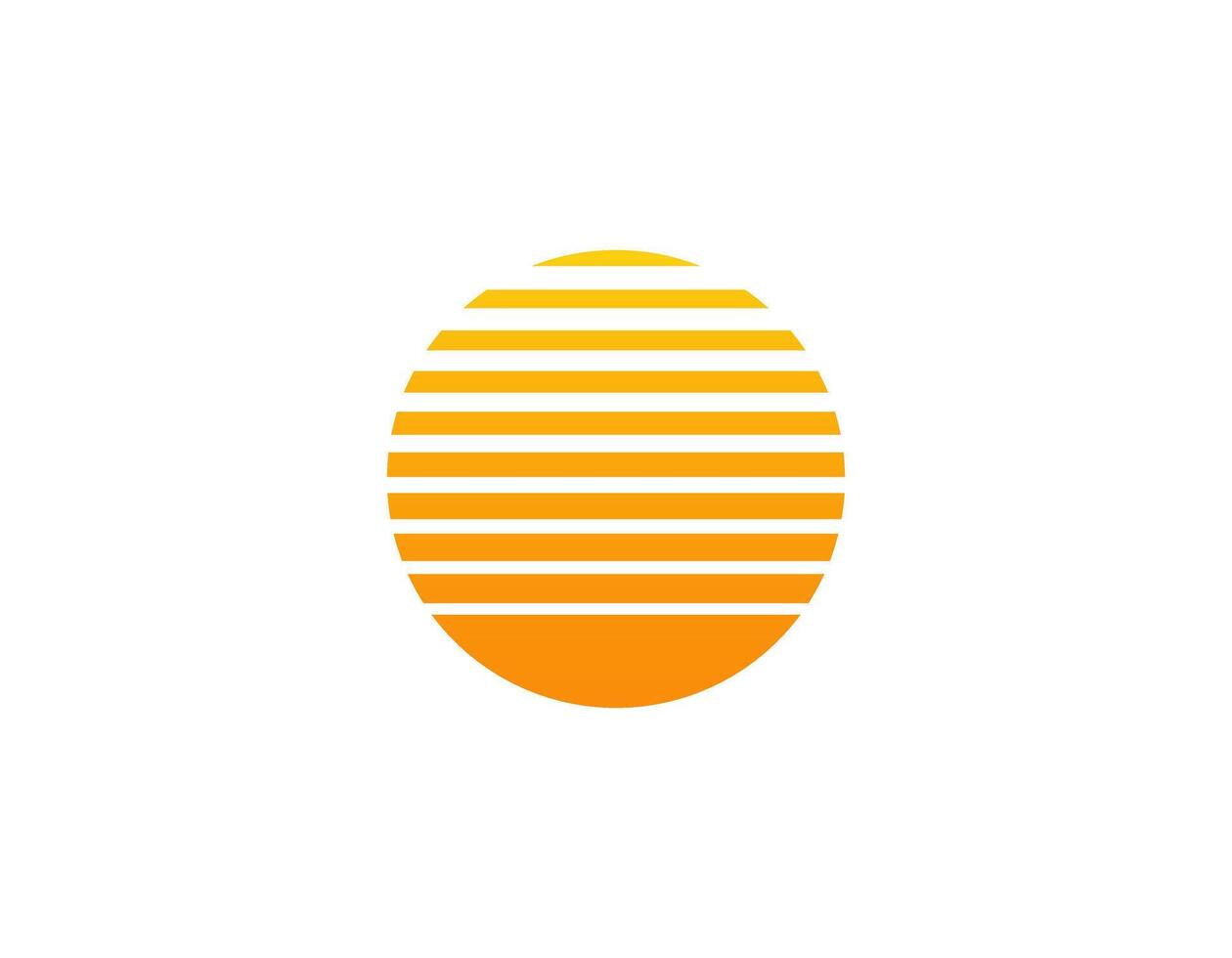 Retro style circular sun with geometric design from the eighties and nineties vector