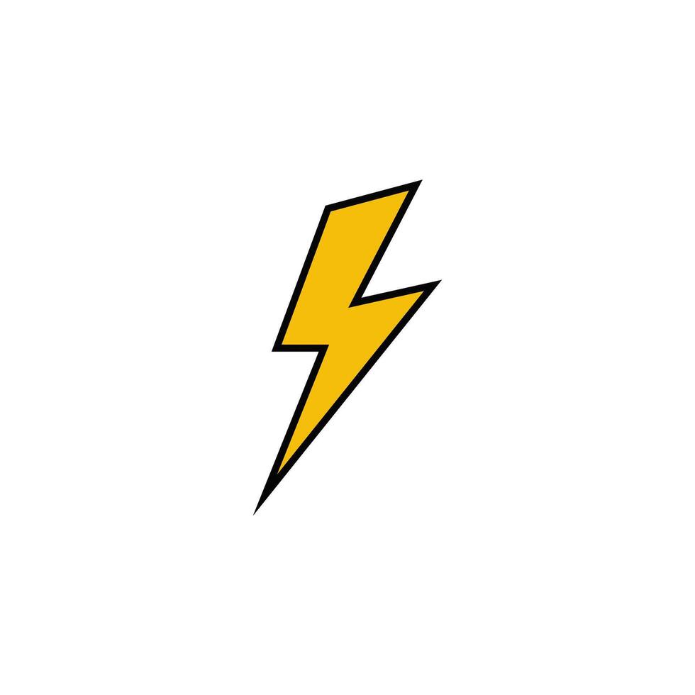 Innovative Logo with Thunderbolt, Power vector