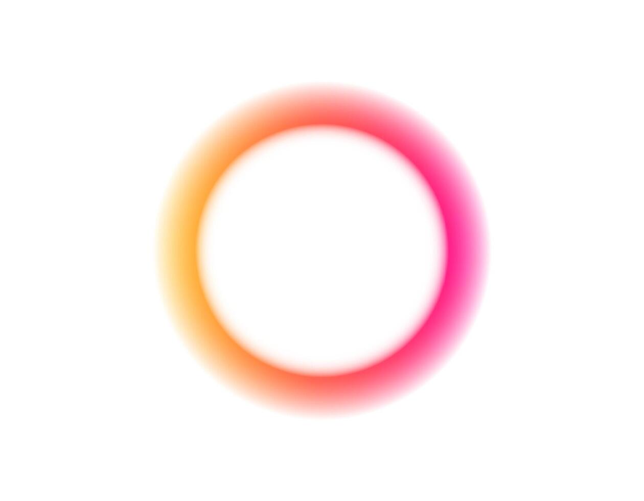Colorful gradient circular halo with soft edges vector