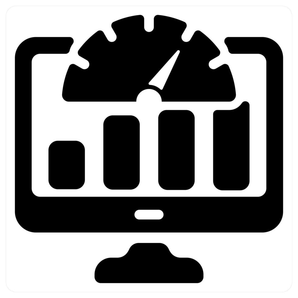 Dashboard icon concept in black color vector