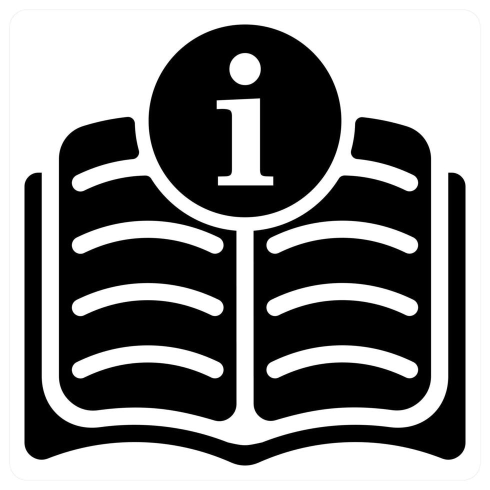 Manual icon concept in black color vector