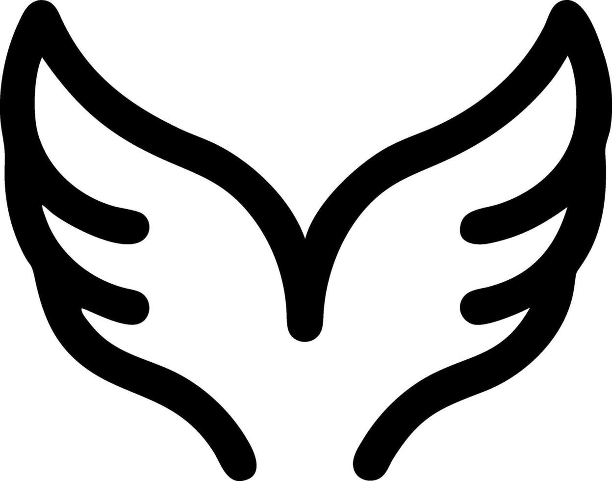 Heavenly Angel Wings Icon Design vector