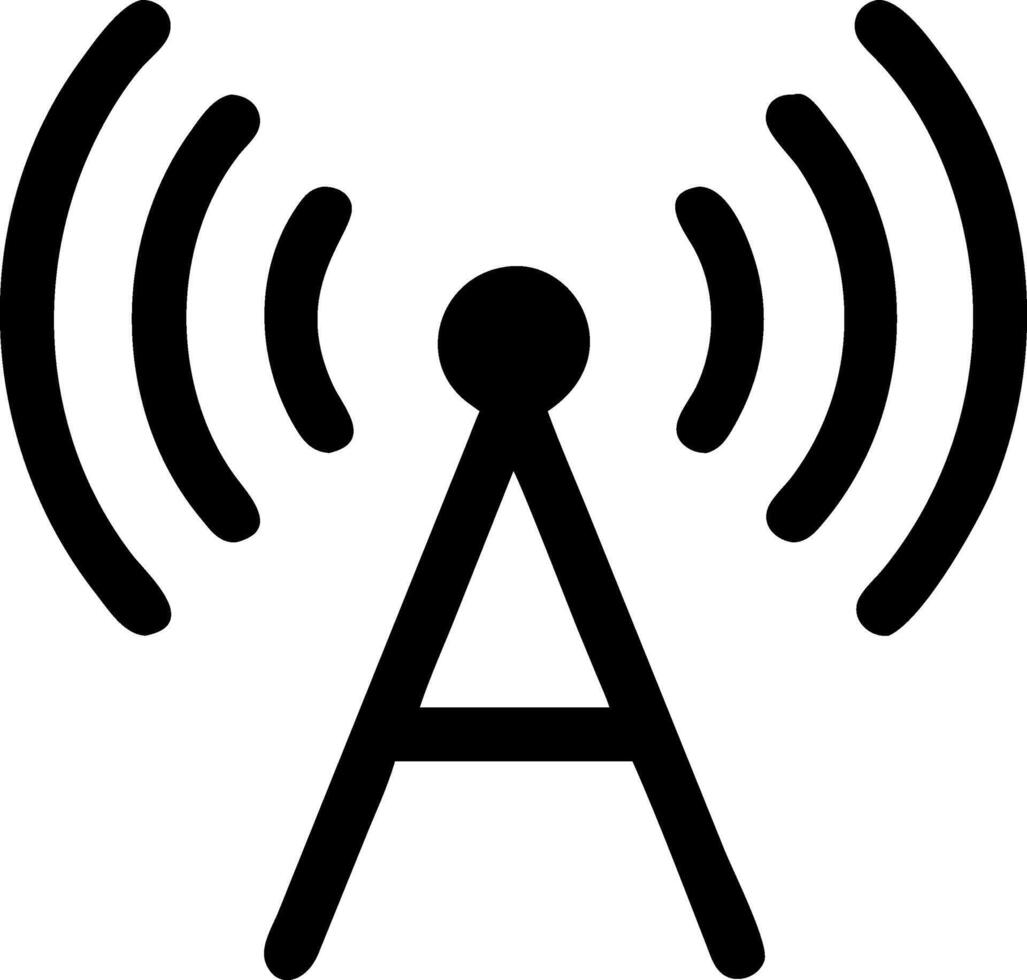 Unique Antenna Wave Icon Collection vector