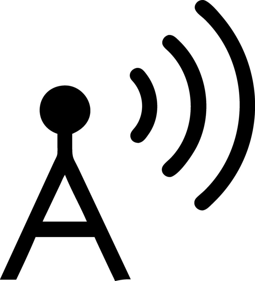 Artistic Antenna Wave Icon Collection vector