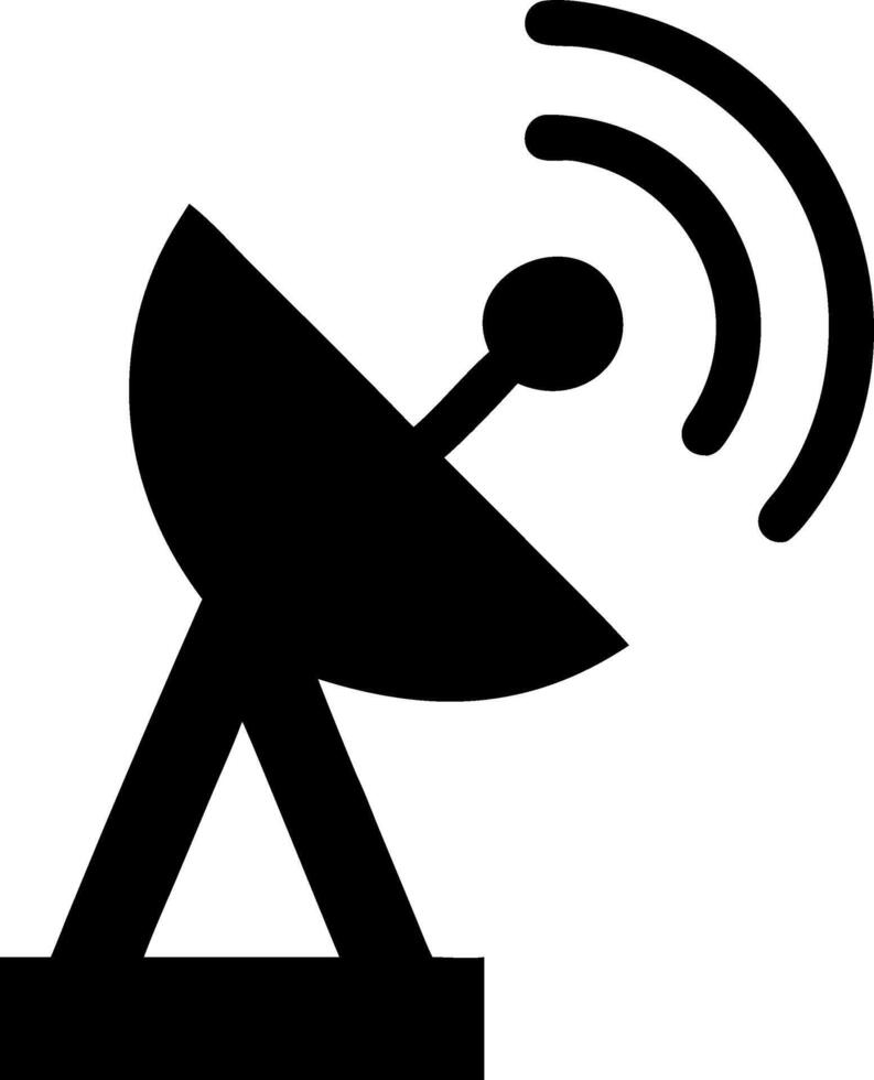Minimalist Antenna Wave Icon Concept vector