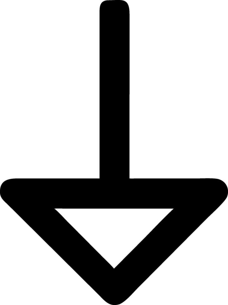 Downward Arrow Icon Set vector