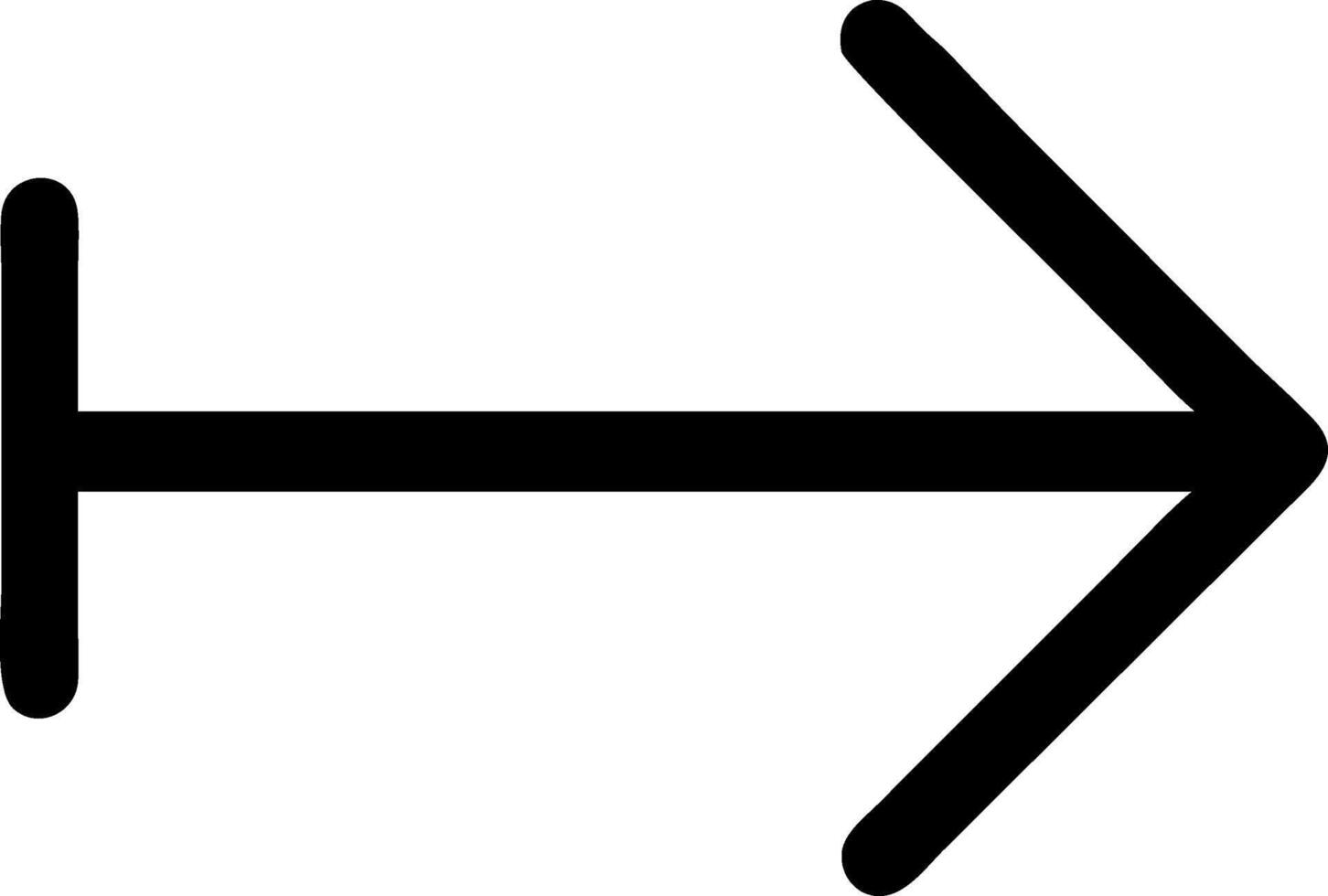 Minimalist Arrow Right Icon Concept vector