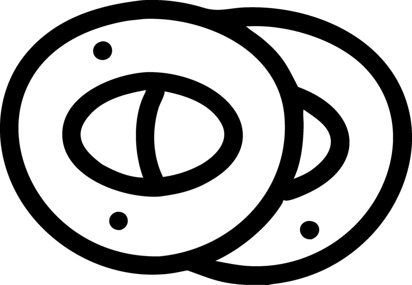 Fresh Bagels Icon Design vector
