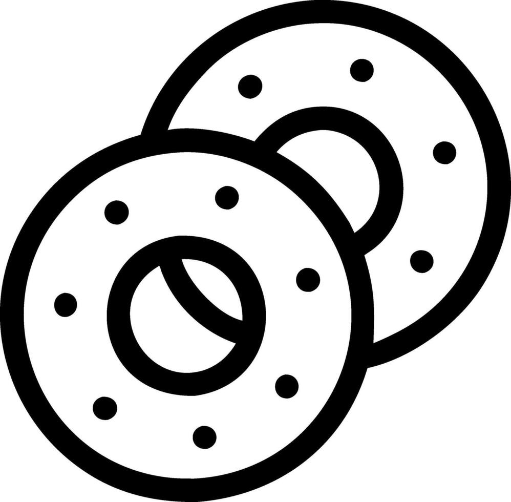 Classic Bagels Icon Design vector