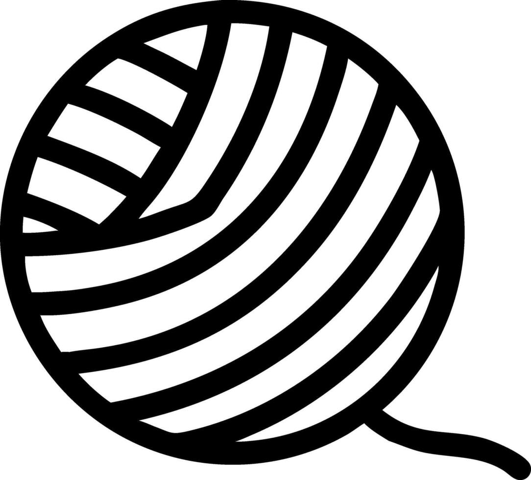 Knitting Ball of String Icon Set vector