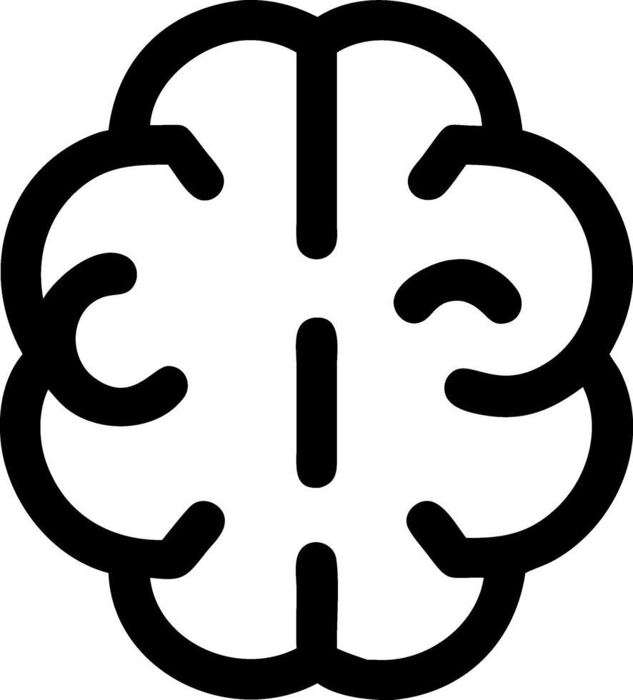 Classic Brain Icon Design vector