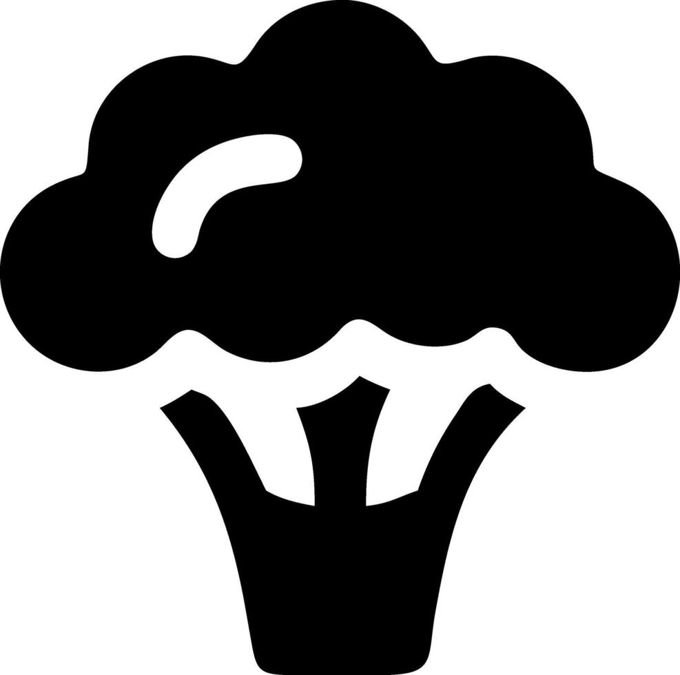 Natural Broccoli Symbol Set vector