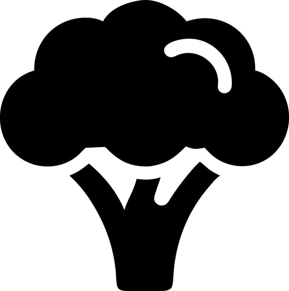 Green Broccoli Icon Set vector
