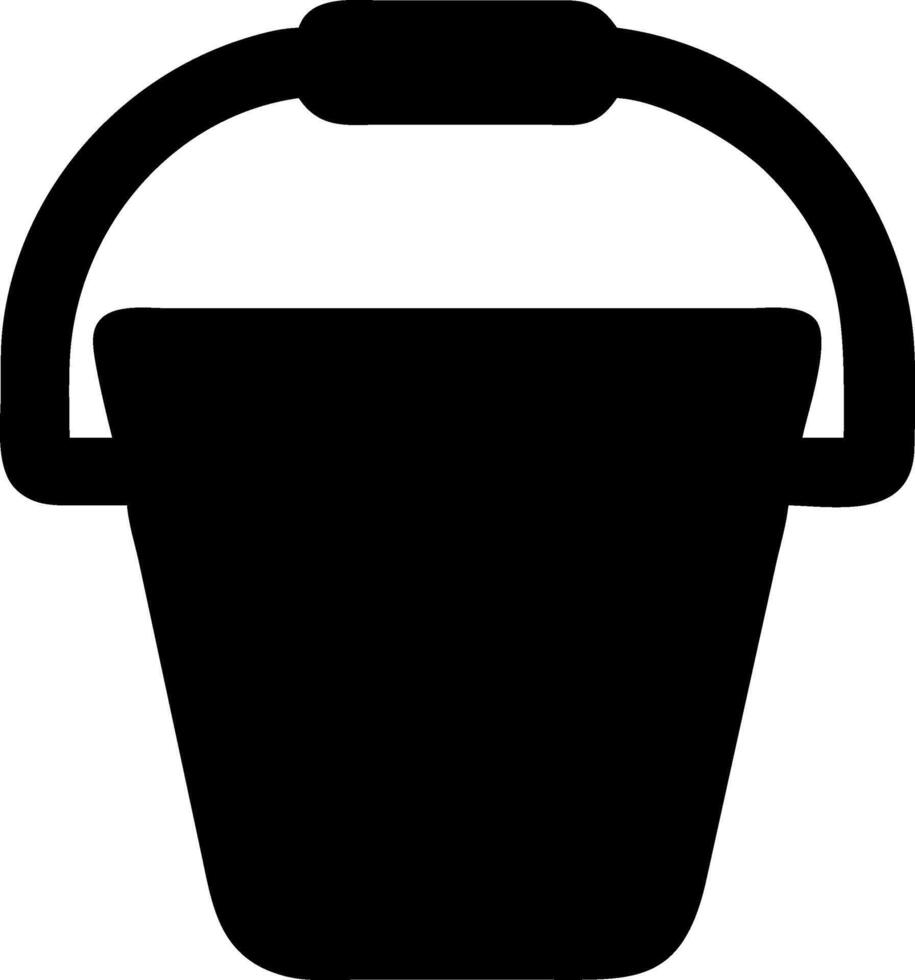 Classic Bucket Icon Design vector