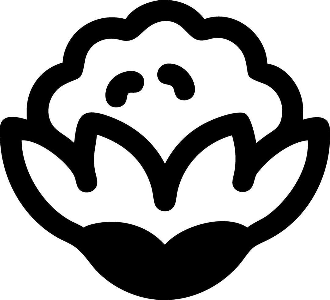 Creative Cauliflower Icon Collection vector