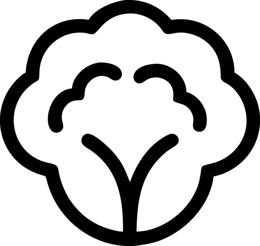 Fresh Cauliflower Symbol Collection vector