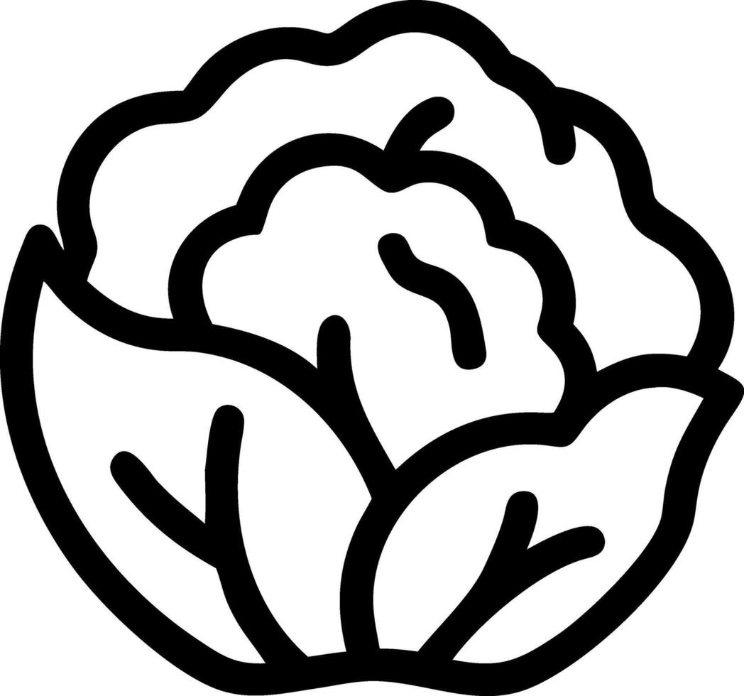Classic Cauliflower Icon Design vector