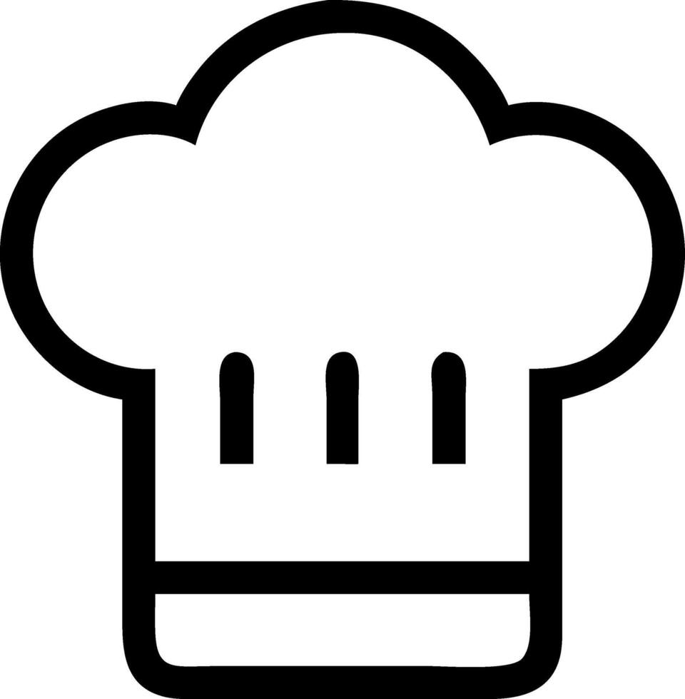 Professional Chef Hat Icon Representation vector