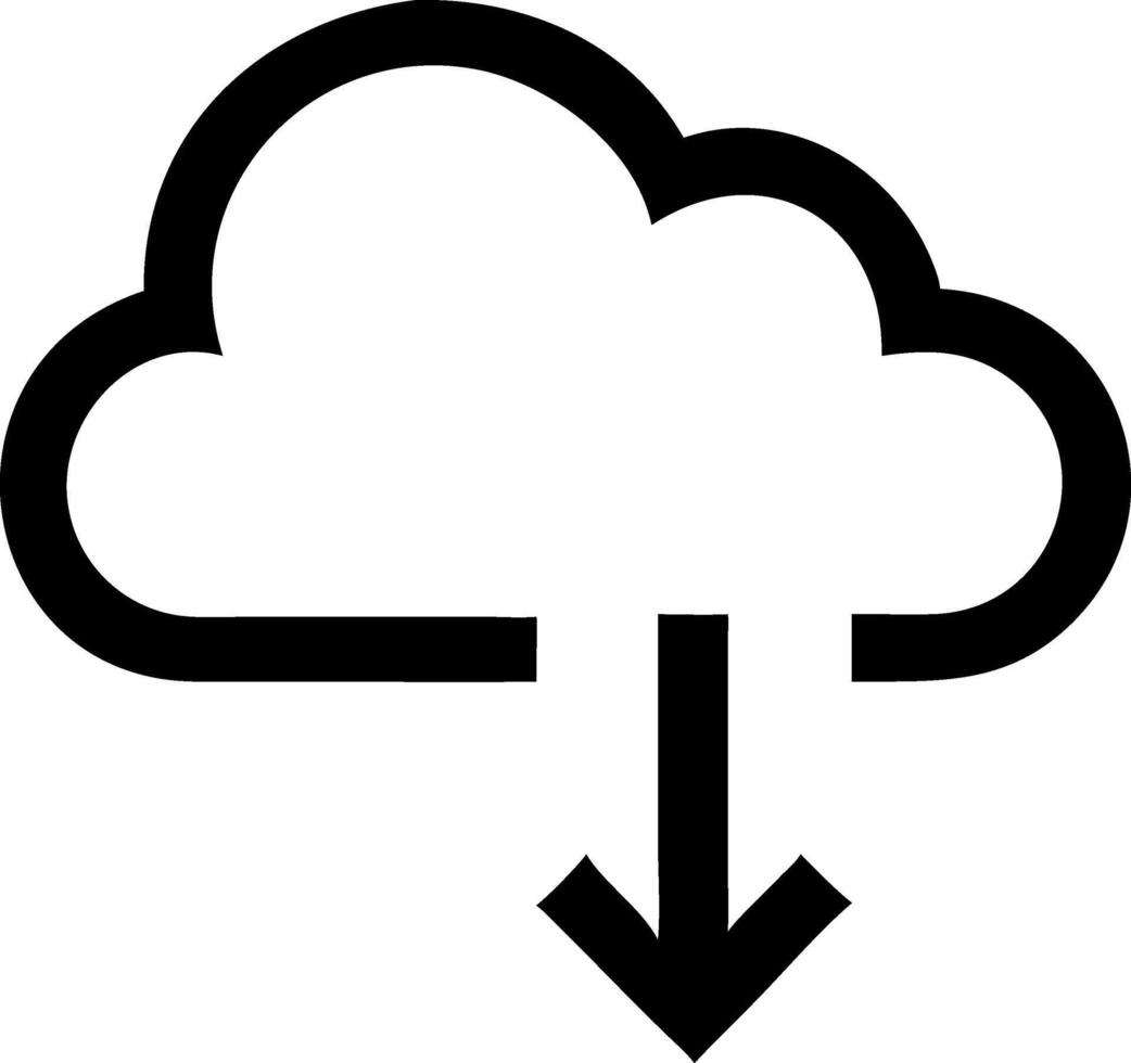 Iconic Cloud Symbol Design vector