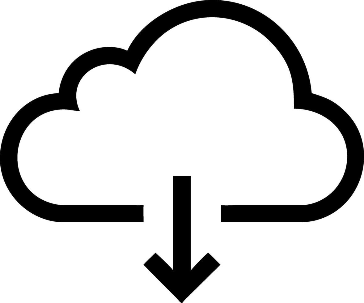 Classic Cloud Icon Design vector