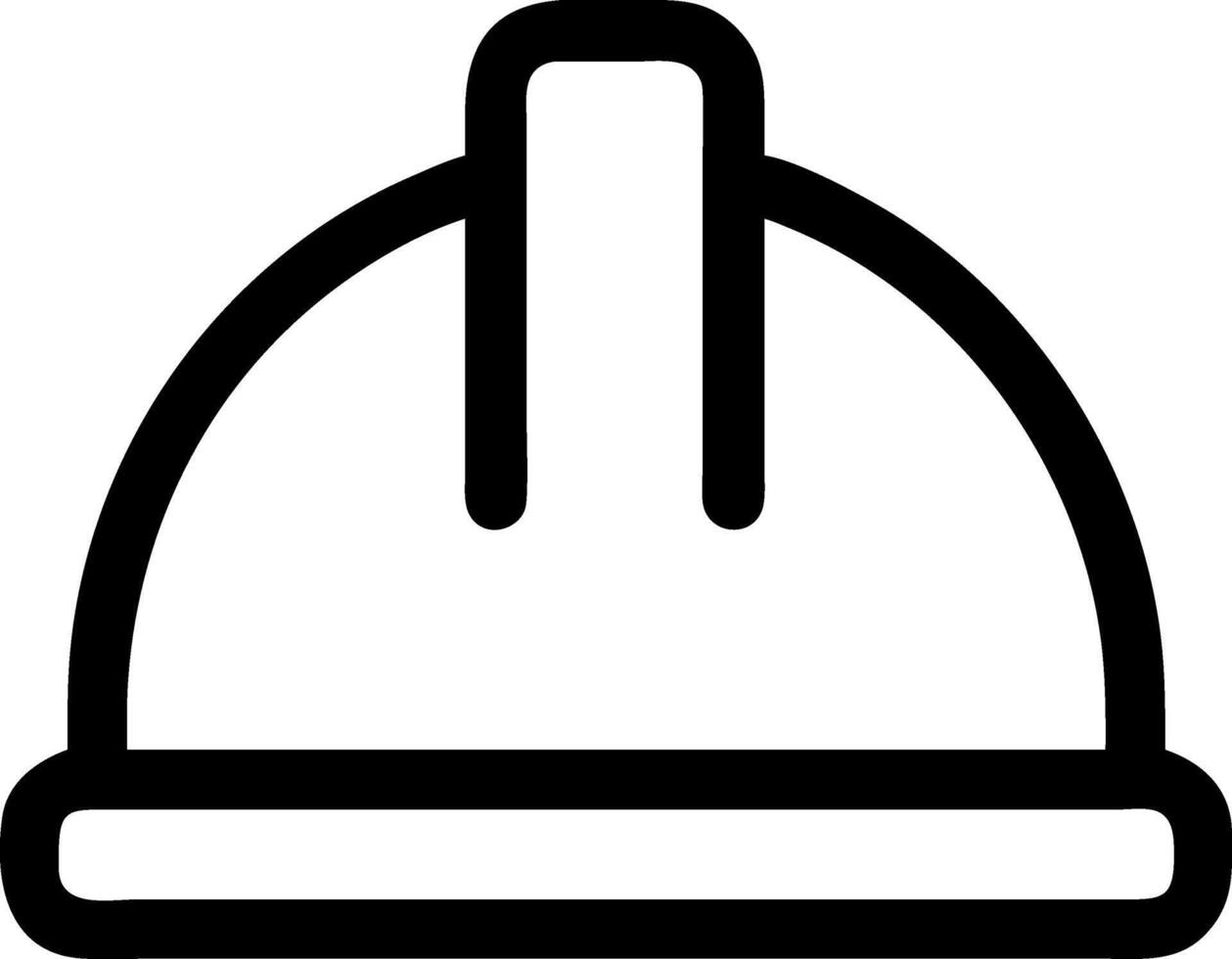 Artistic Construction Helmet Icon Representation vector
