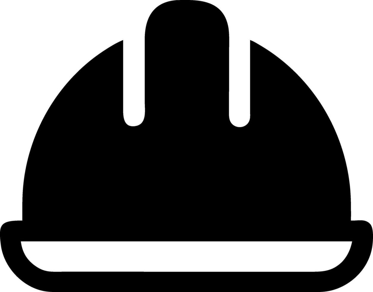 Simple Construction Helmet Symbol Set vector