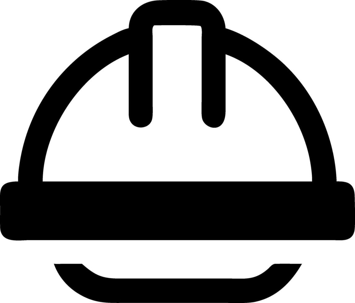 Classic Construction Helmet Icon Design vector
