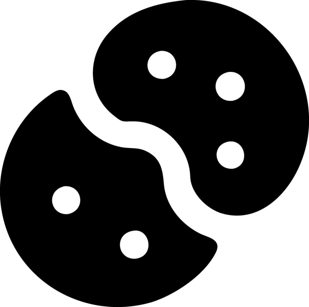Minimalist Cookies Icon Concept vector