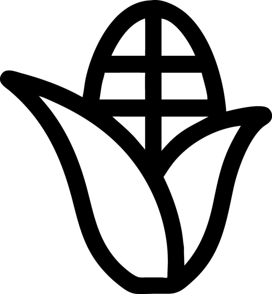 Iconic Corn Symbol Design vector