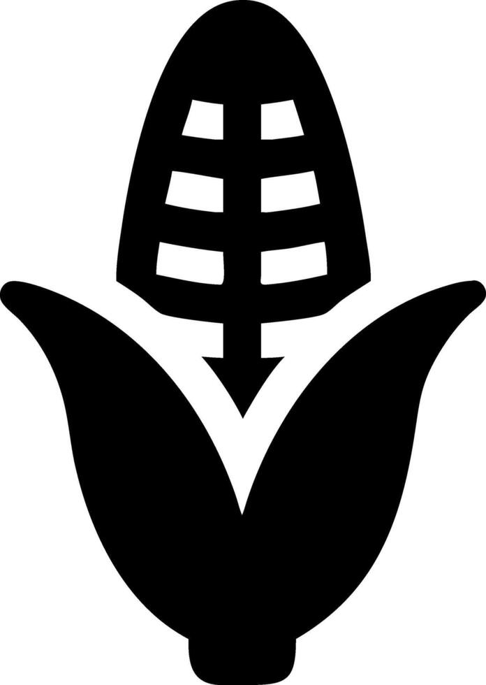 Artistic Corn Icon Representation vector