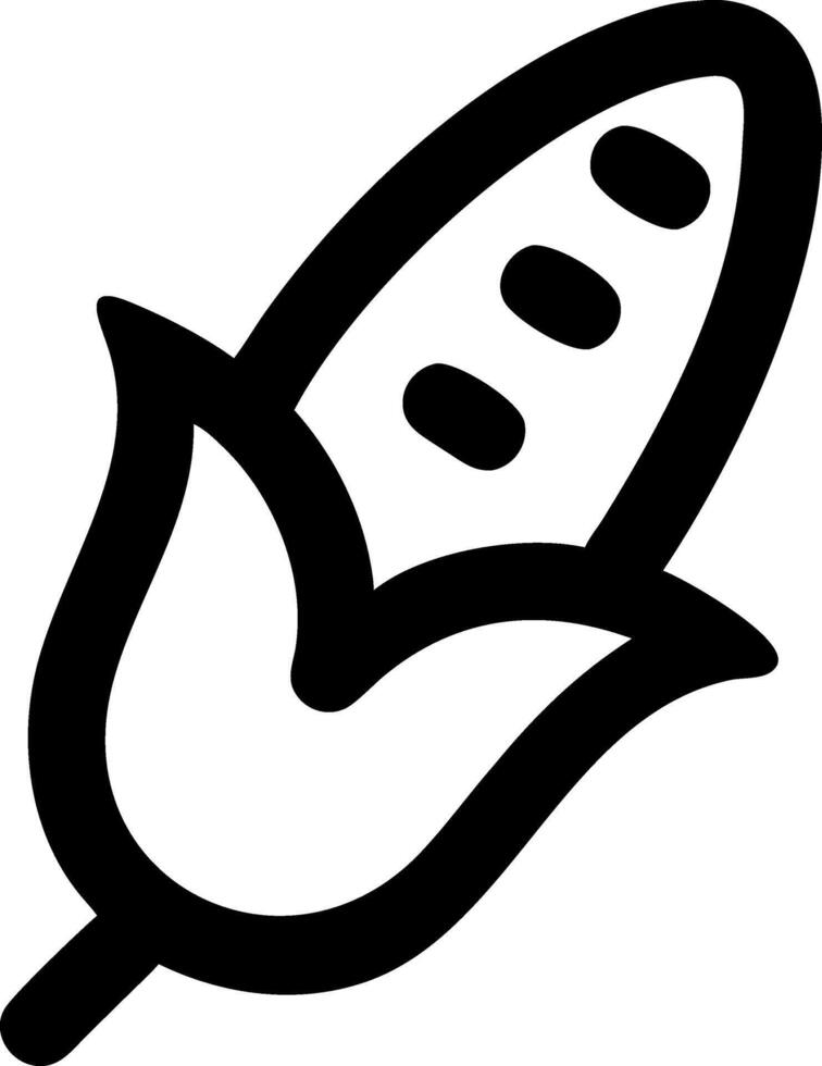 Simple Corn Symbol Set vector