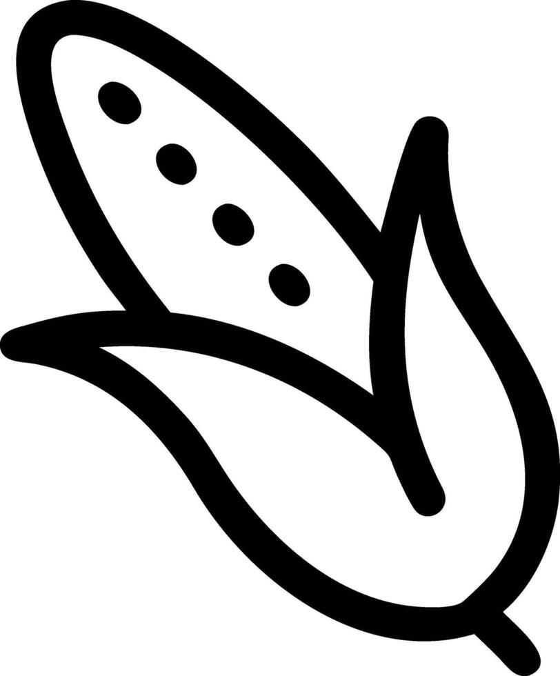 Organic Corn Icon Representation vector