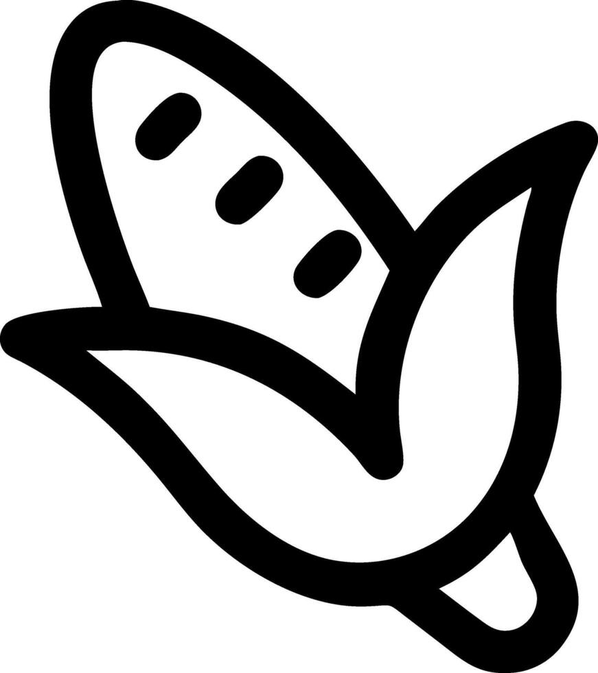Minimalist Corn Icon Concept vector