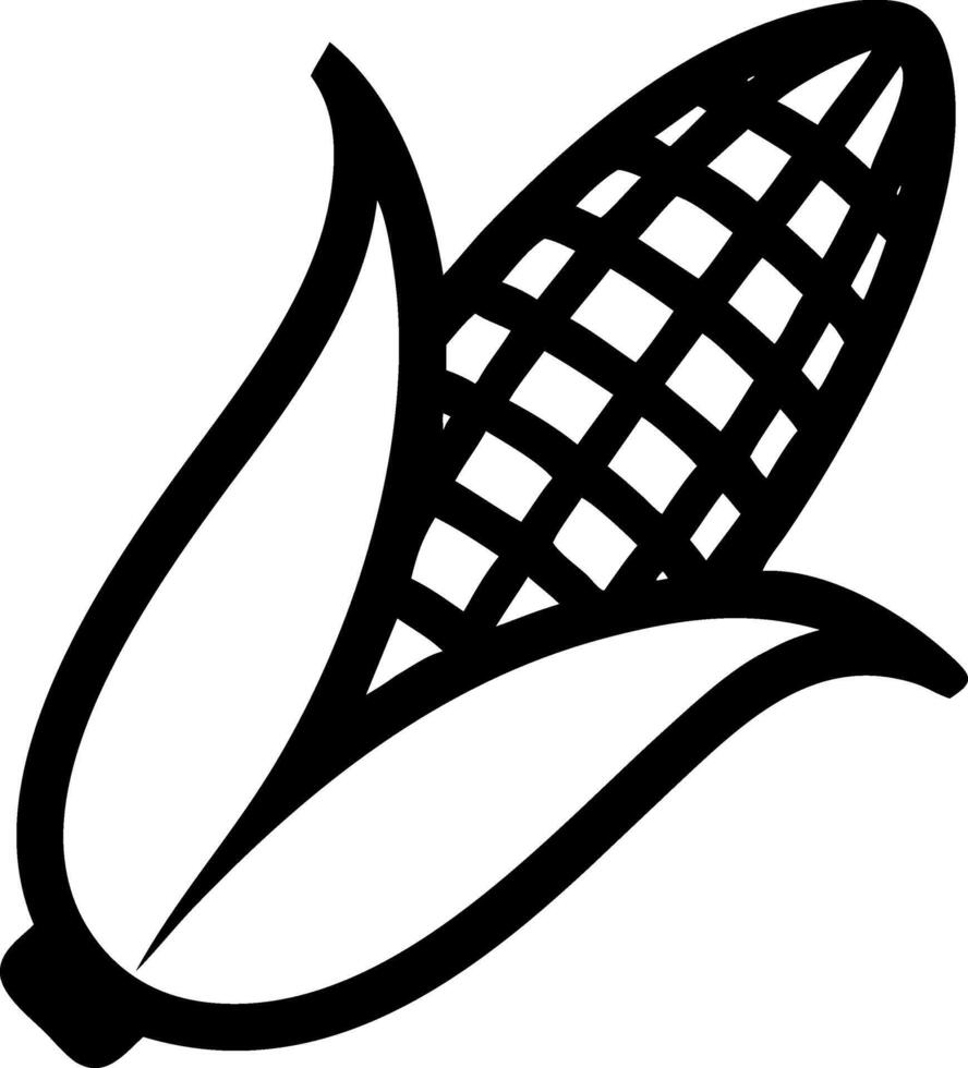 Fresh Corn Symbol Collection vector