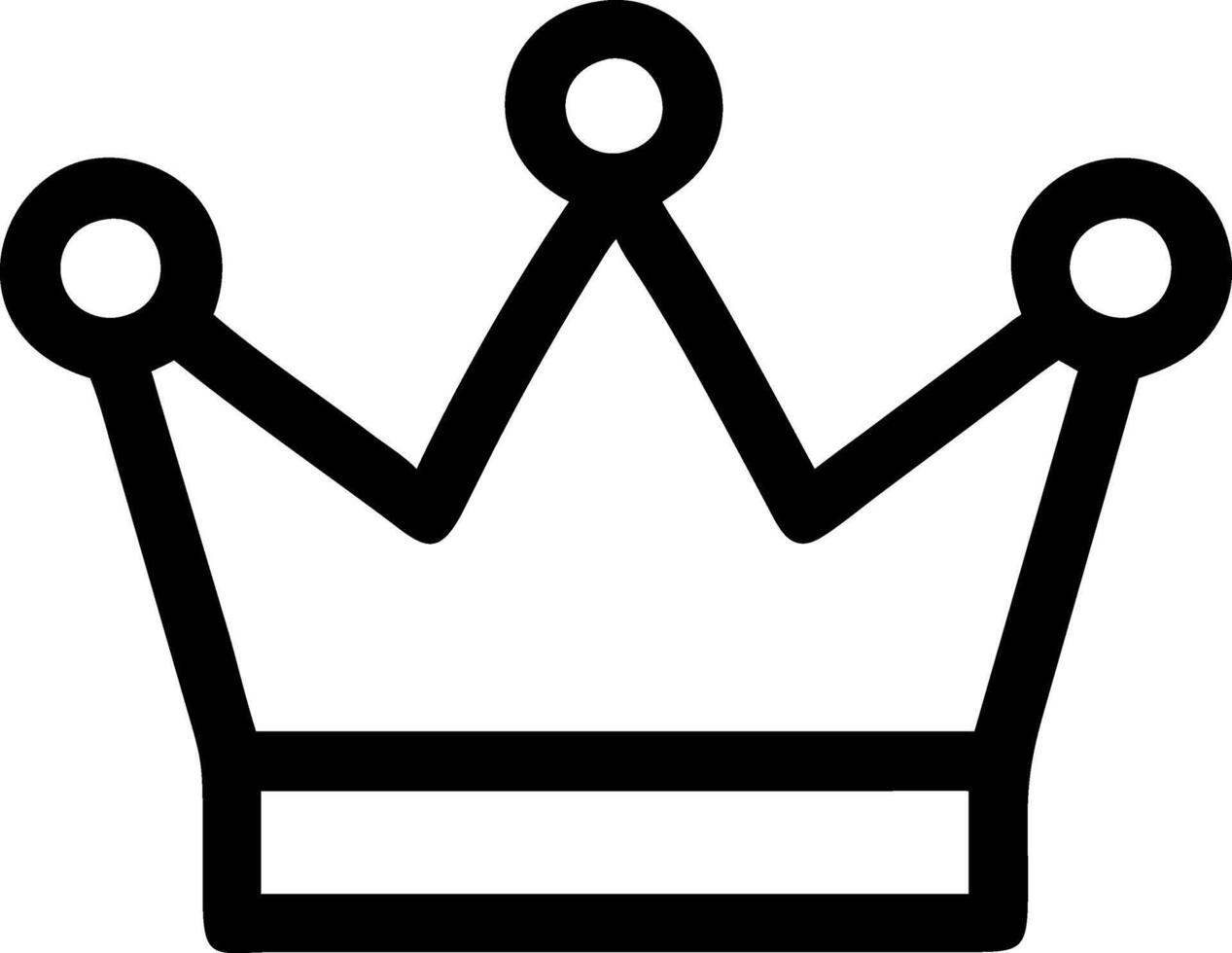 Decorative Crown Icon Design vector