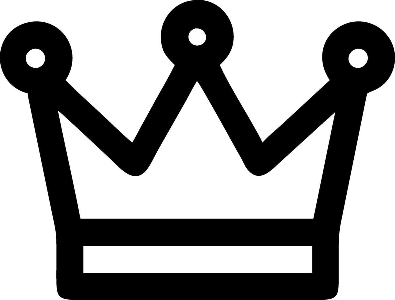 Simple Crown Symbol Set vector