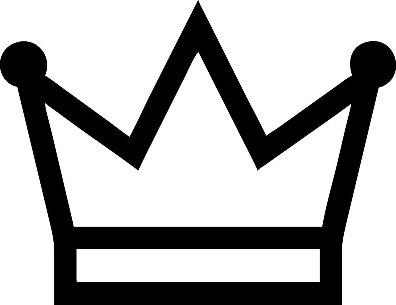 Elegant Crown Icon Representation vector