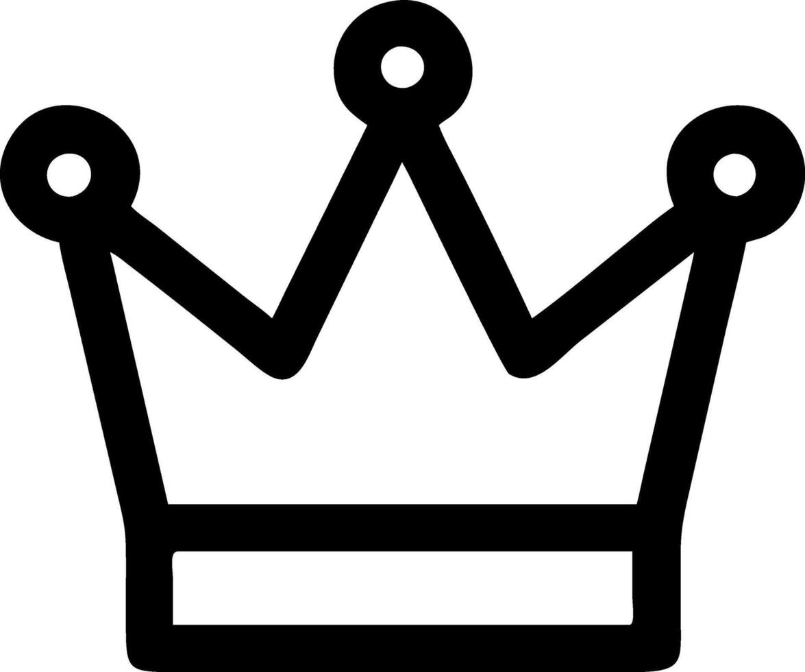 Classic Crown Icon Design vector