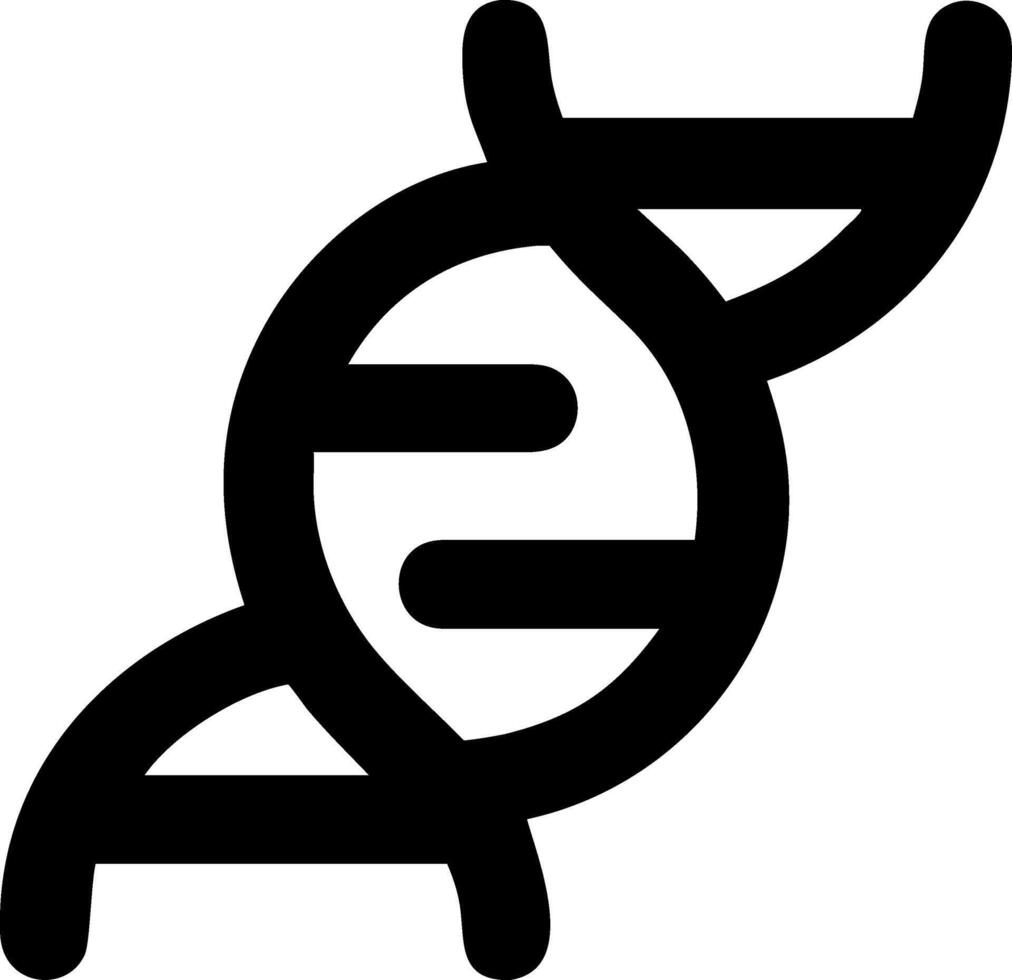 Double Helix DNA Icon Design vector