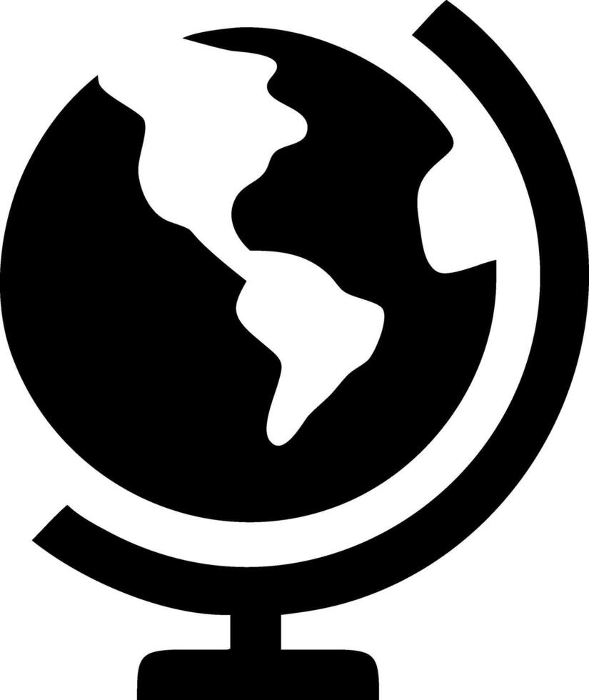 Nature-Inspired Earth Globe Symbol Design vector