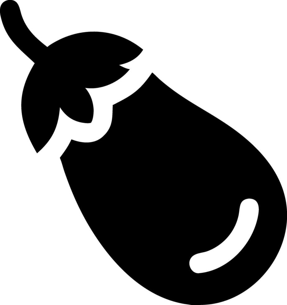 Culinary Eggplant Symbol Design vector