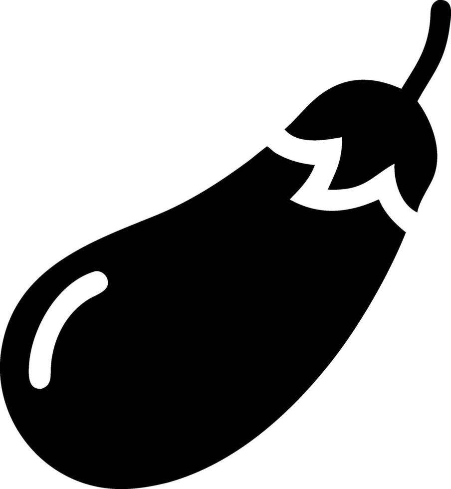 Classic Eggplant Icon Design vector