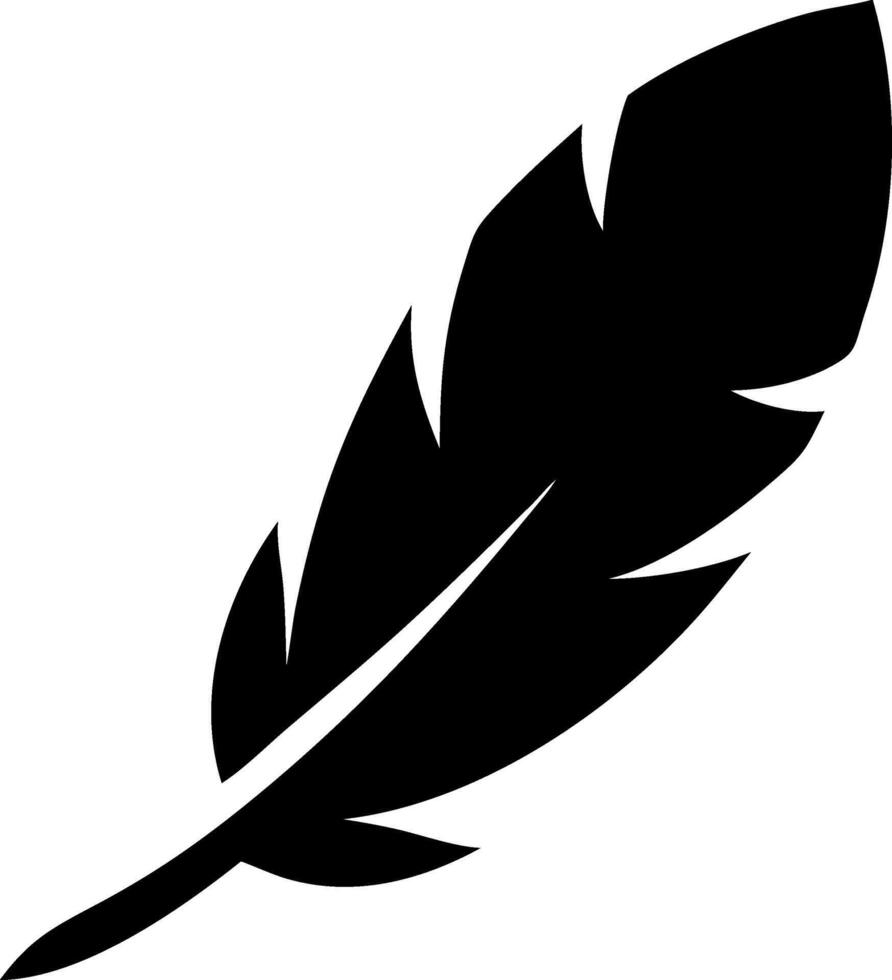 Vibrant Feather Symbol Design vector