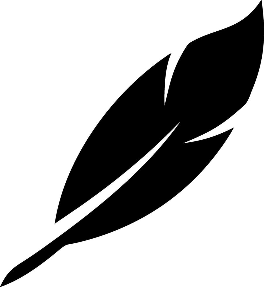 Elegant Feather Icon Design vector