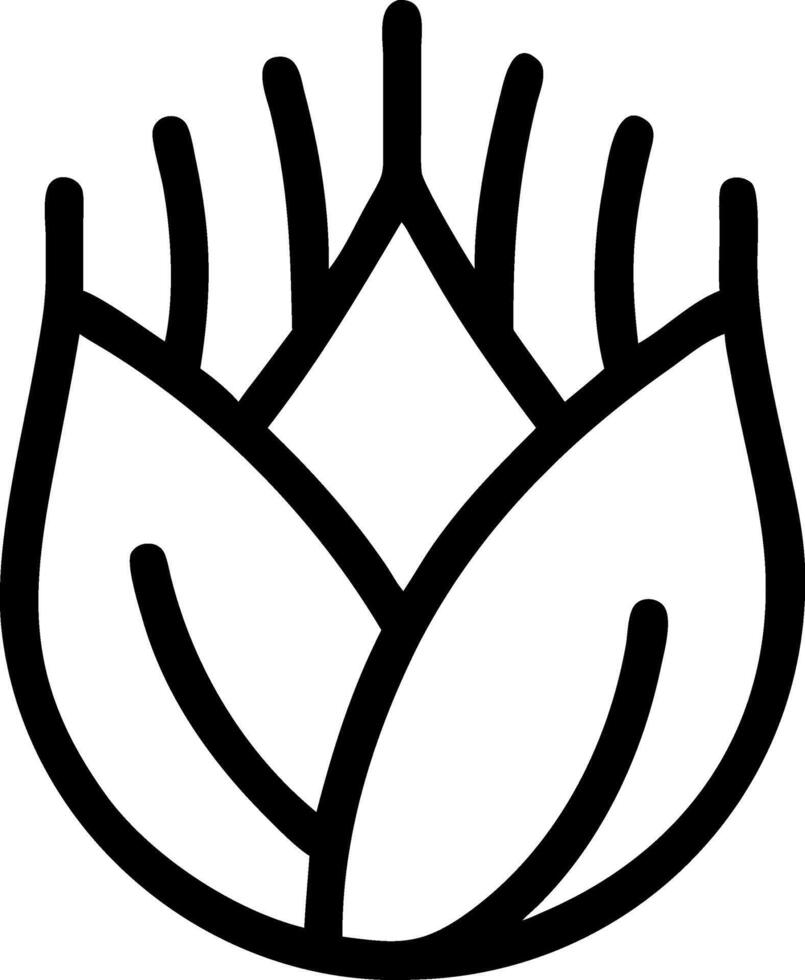 Unique Fennel Icon Collection vector