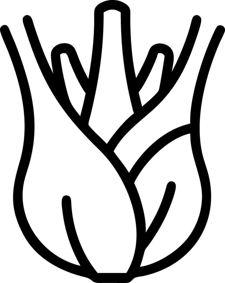 Natural Fennel Icon Representation vector
